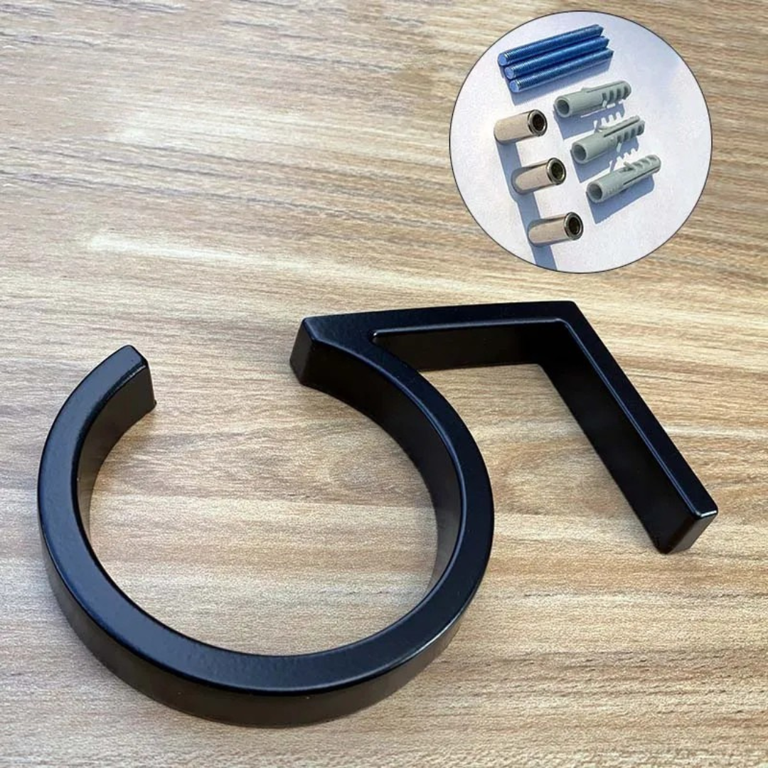 BoldHaus™ | Schwarze Floating Hausnummer