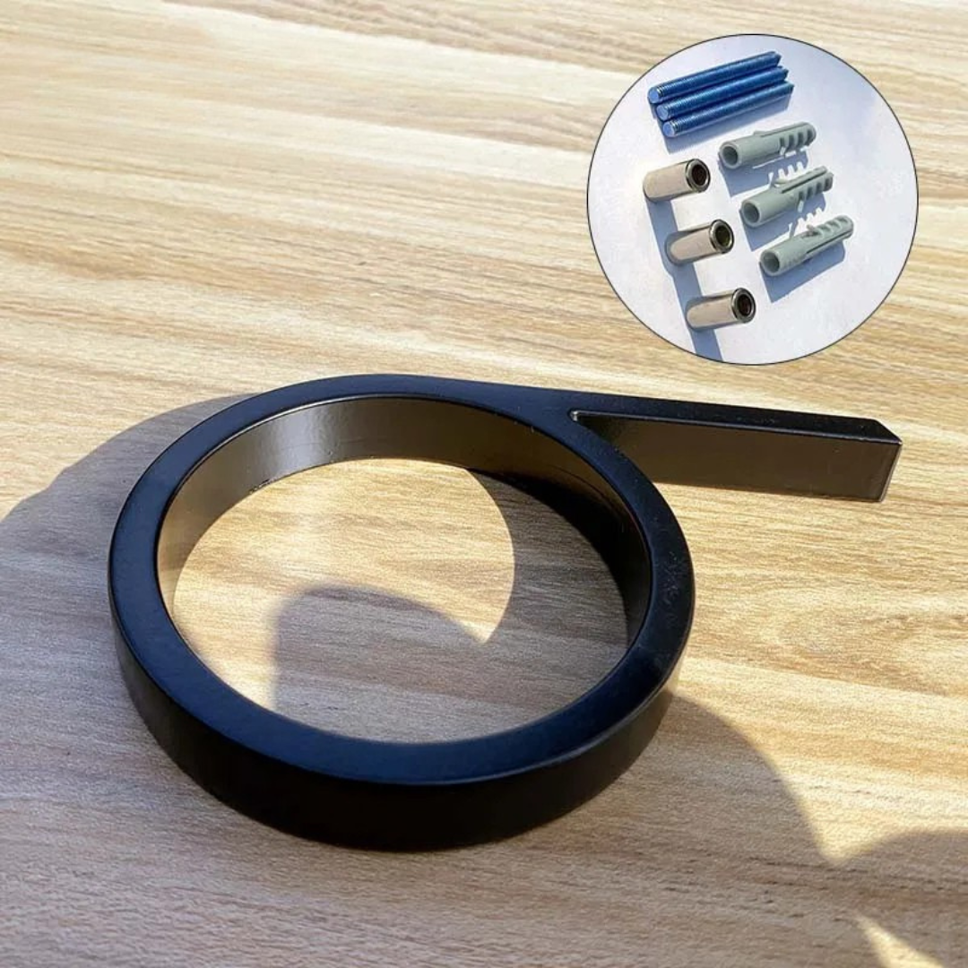 BoldHaus™ | Schwarze Floating Hausnummer