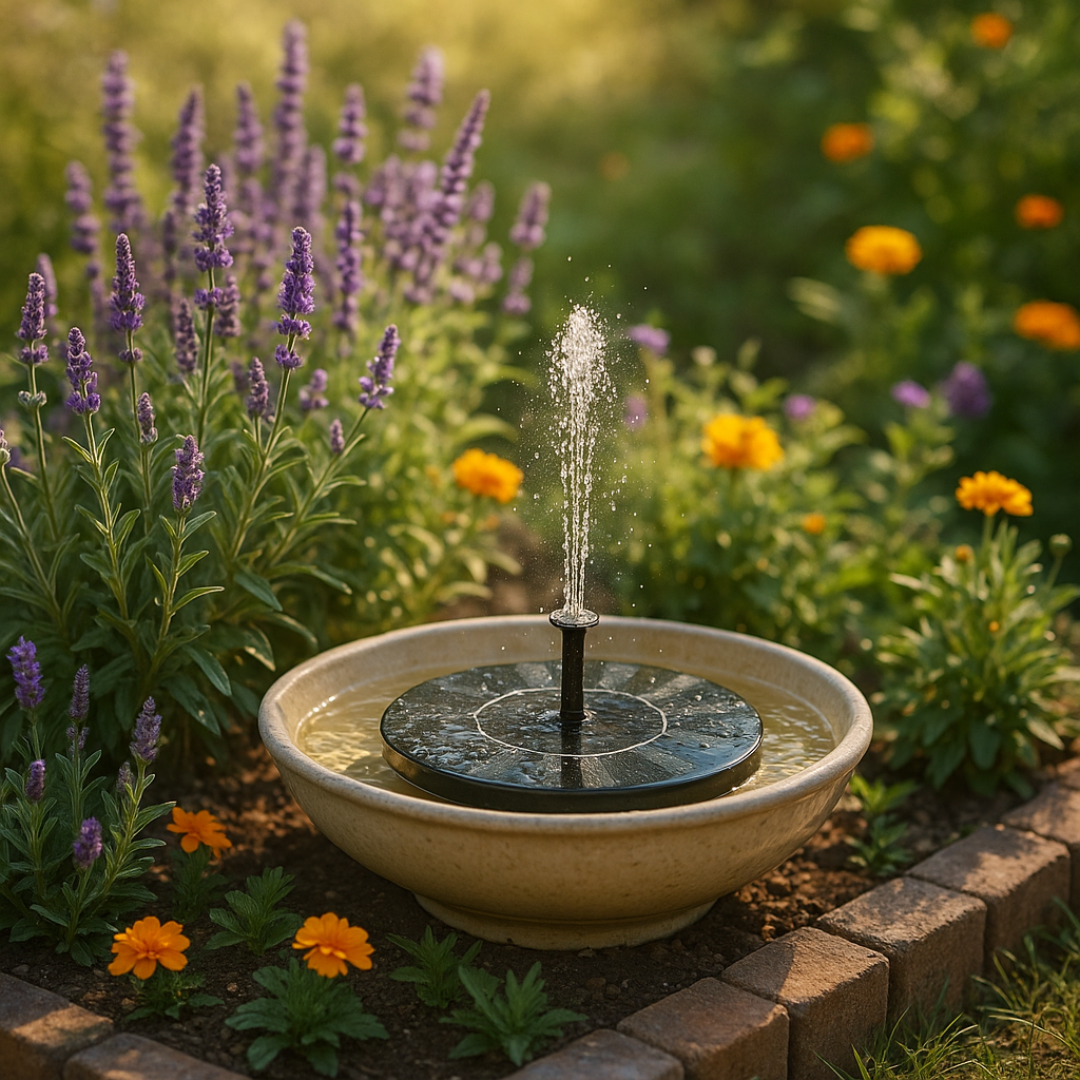 AquaSonne™ | Solarbrunnen für den Garten