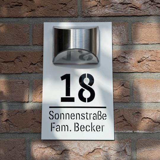 NumLux™ | Ihre personalisierte Hausnummer