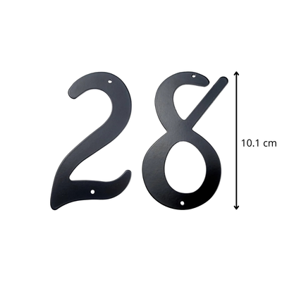 AluHaus™ | Schwarze Aluminium Hausnummer