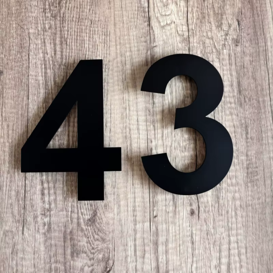 PrimeHaus™ | Edelstahl Floating Hausnummer