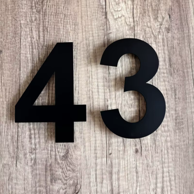 PrimeHaus™ | Edelstahl Floating Hausnummer