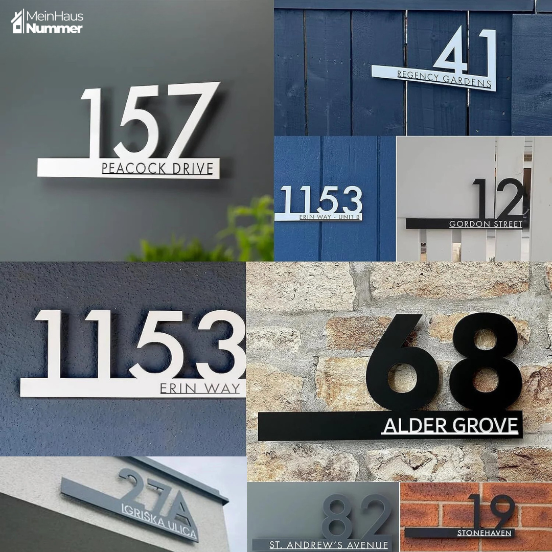 FloatHaus| Schwebendes Acryl Hausnummernschild