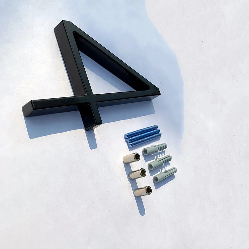 BoldHaus™ | Schwarze Floating Hausnummer