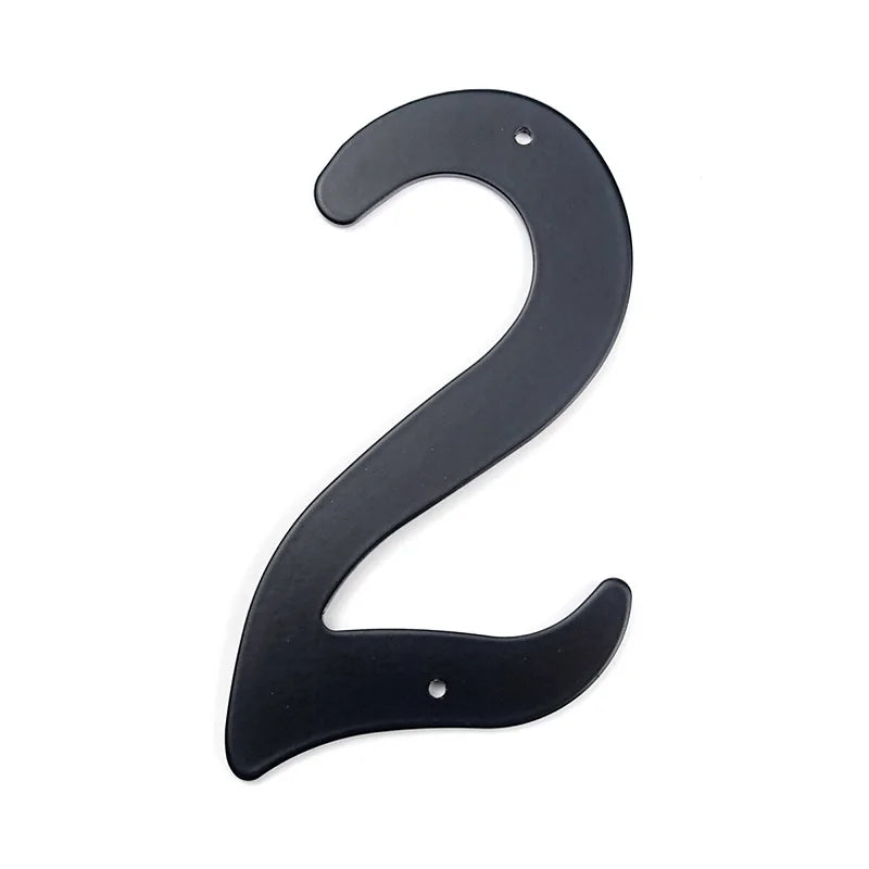 AluHaus | Schwarze Aluminium Hausnummer