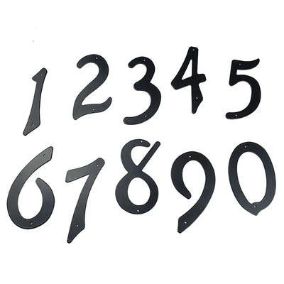 AluHaus™ | Schwarze Aluminium Hausnummer